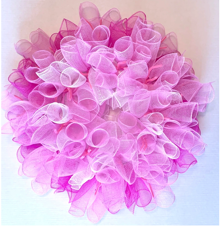 WOODLAND RUFFLE STYLE WREATH BASE TUTORIAL-3 COLORS