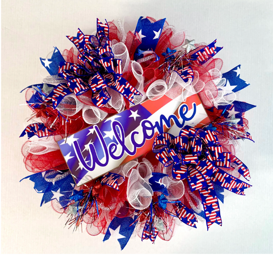 4TH OF JULY WREATH TUTORIAL