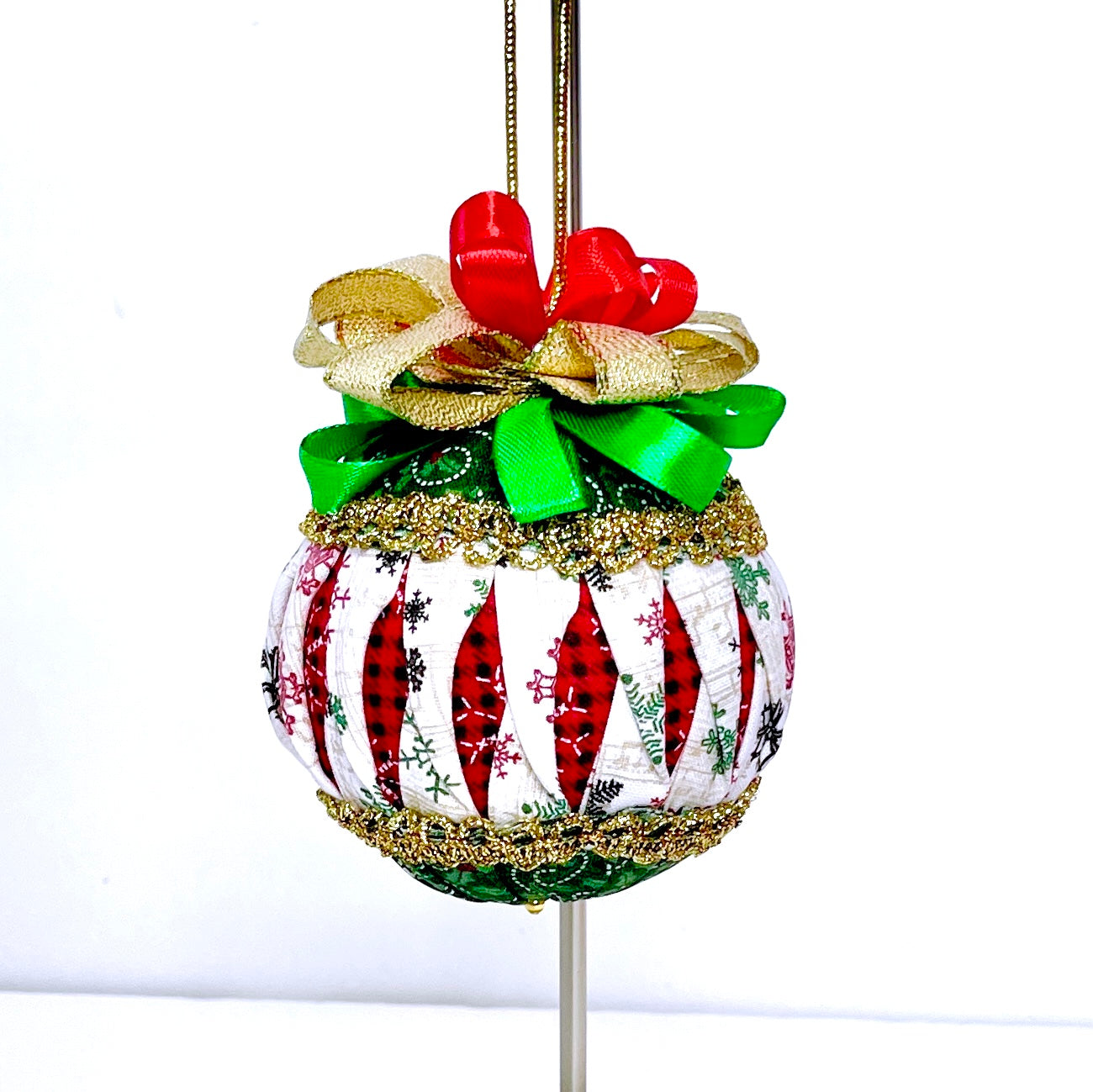 Christmas Quilted Fabric Ornament