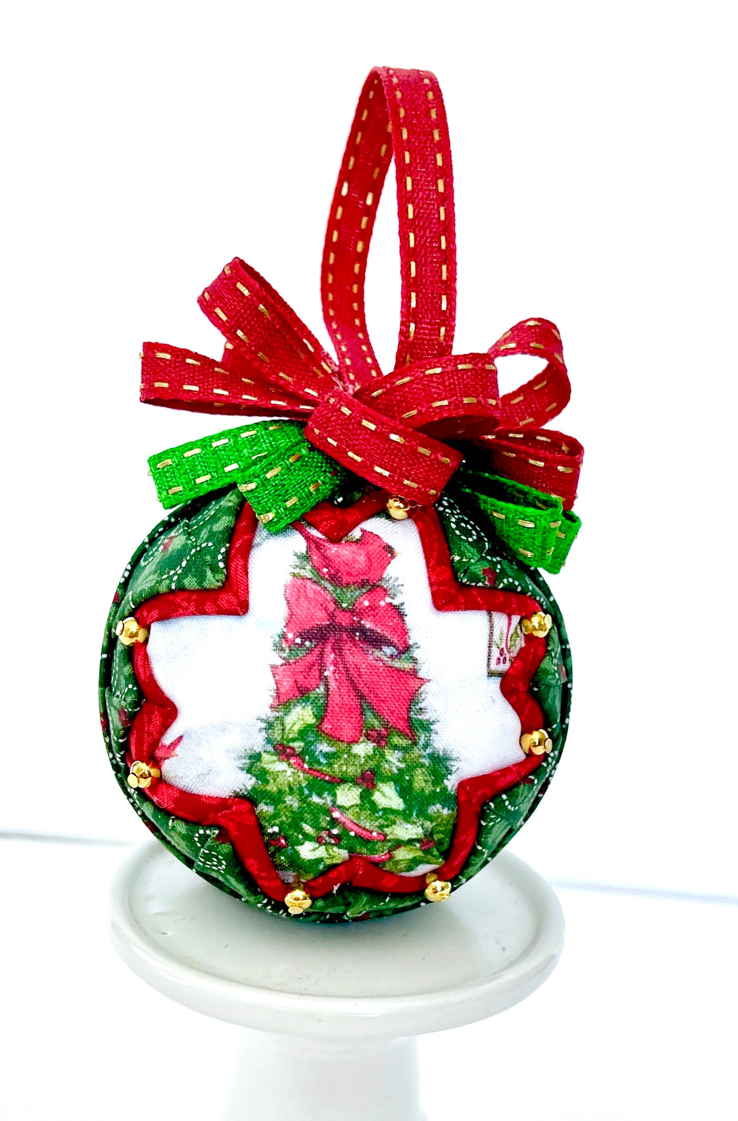 Christmas Quilted Fabric Ornaments