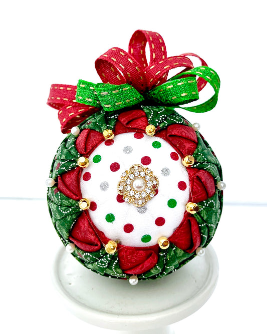 Christmas Quilted Fabric Ornament