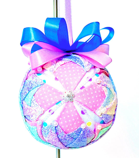 Spring/Easter Quilted Fabric Ornament