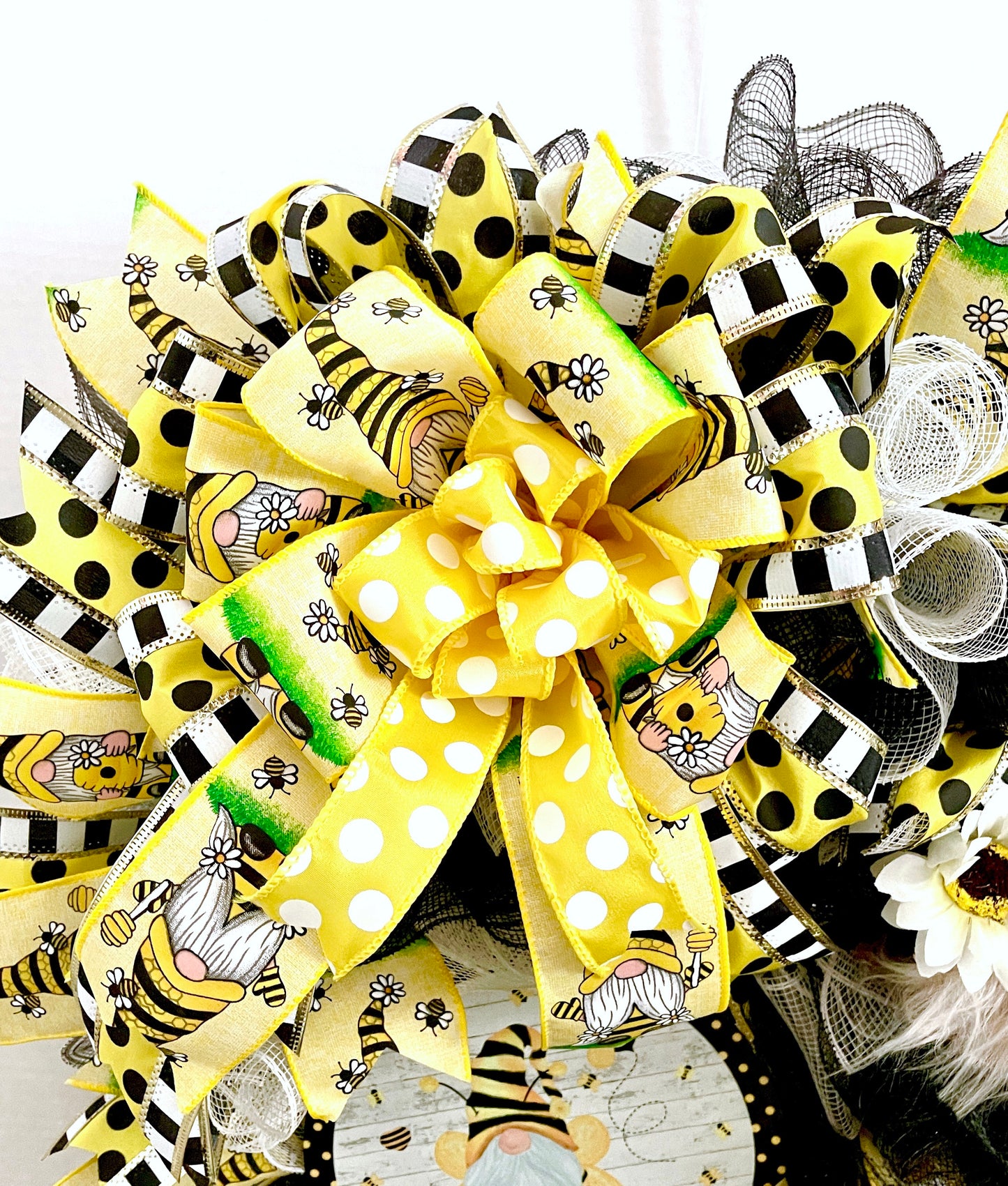 Gnome Bee Spring/Summer Wreath