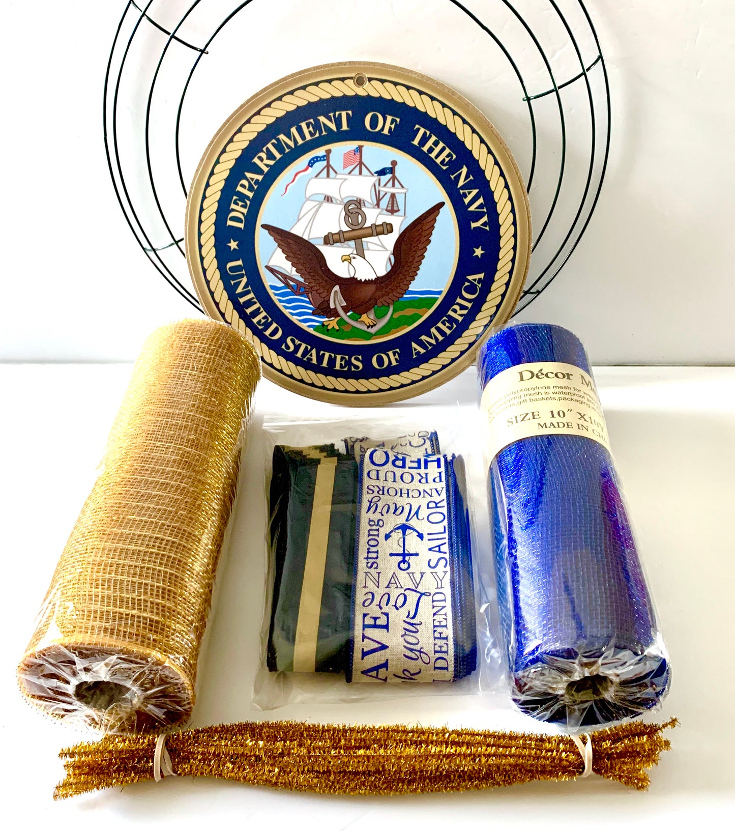 US Navy Wreath Kit