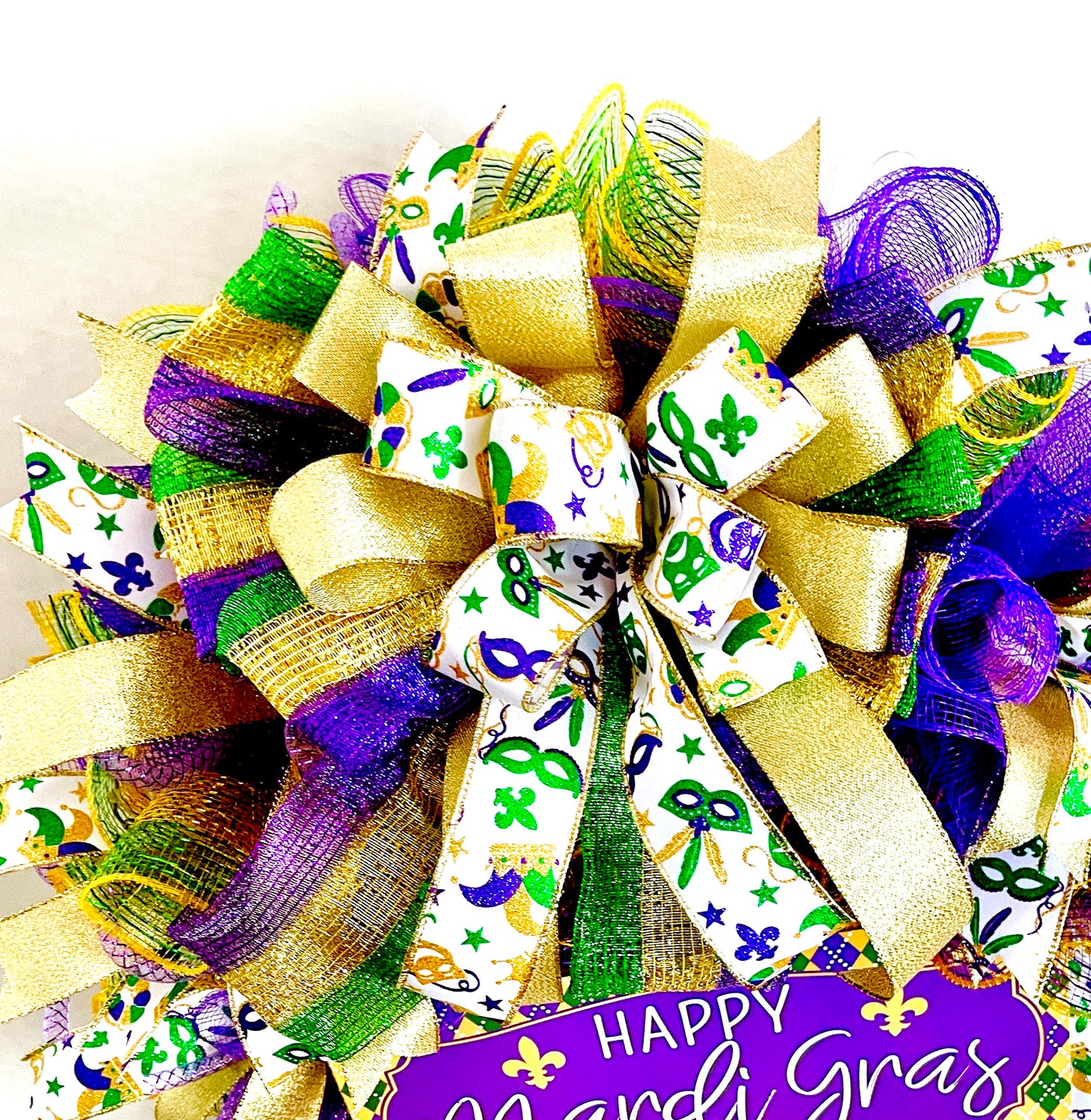 Mardi Gras Wreath